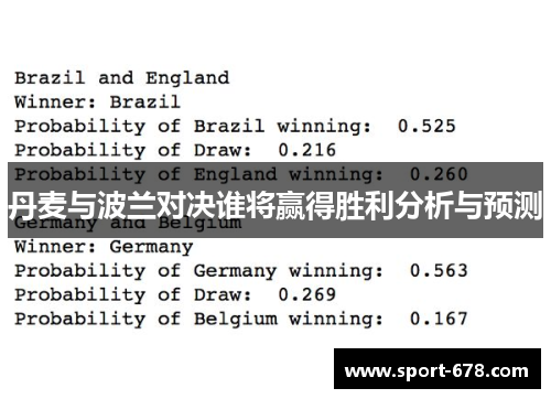 丹麦与波兰对决谁将赢得胜利分析与预测 丹麦与波兰对决谁将赢得胜利分析与预测